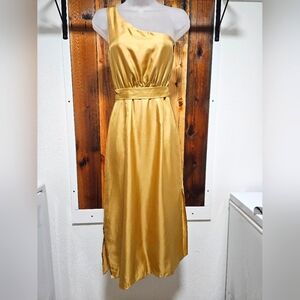 NWT Beautiful Club Monaco Gold Evening Dress (00)